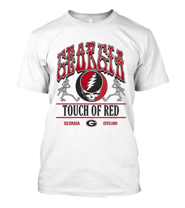Georgia Grateful Dead Skeletons Touch Of Red Estd 1980 T-Shirt