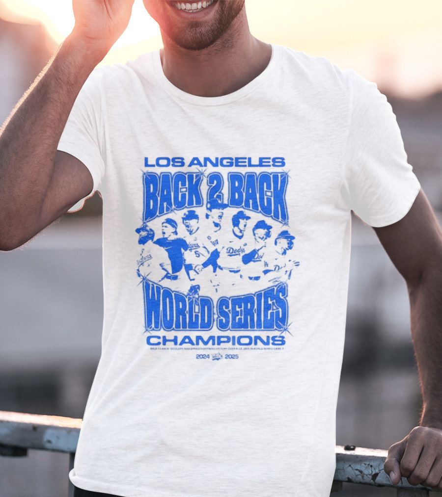 Los Angeles Back 2 Back World Series Champions 1992-1993 T-Shirt