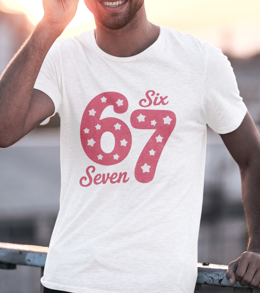 Six Seven 67 Pink Stars T-Shirt