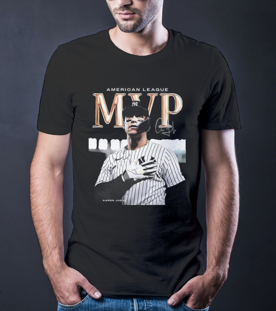 Aaron Judge MVP New York Yankees American League Signature T-Shirt