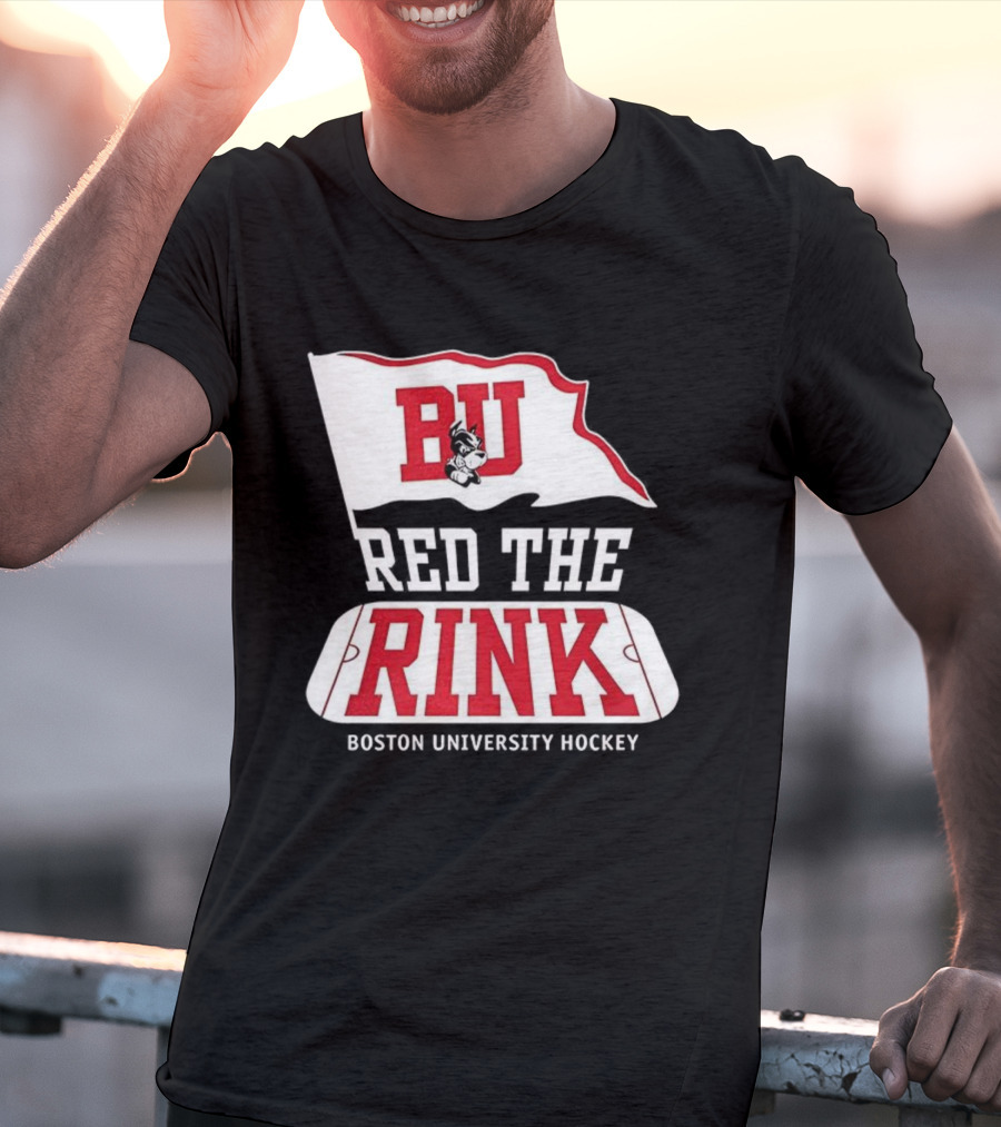 Boston University Hockey BU Red The Rink Event T-Shirt