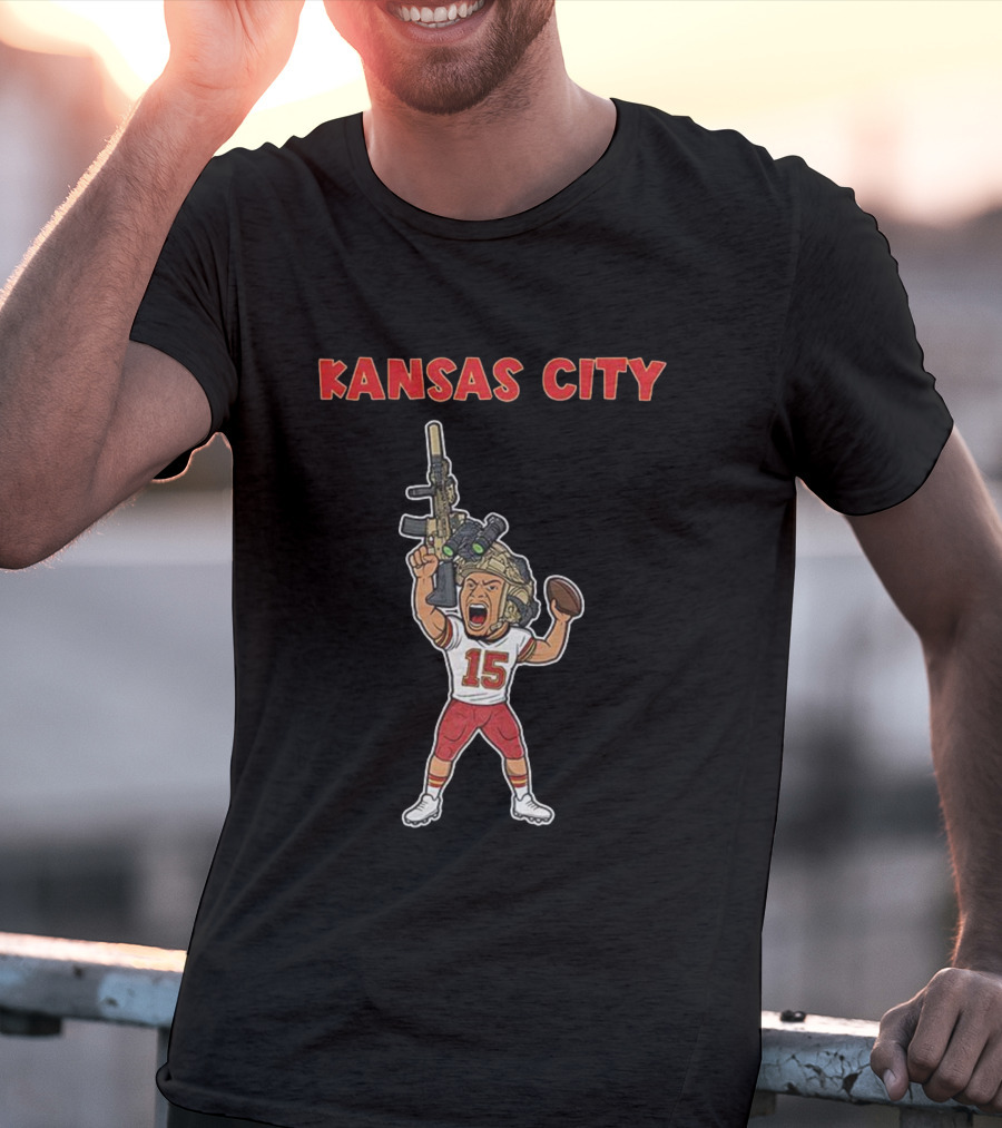 Patrick Mahomes Kansas City Chiefs Soldier Football T-Shirt