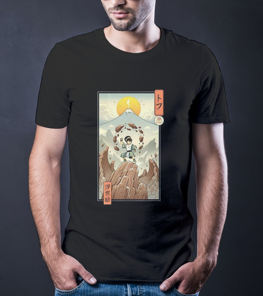 Toph Earth Nomad Ukiyo-e Japanese Style Avatar The Last Airbender T-Shirt