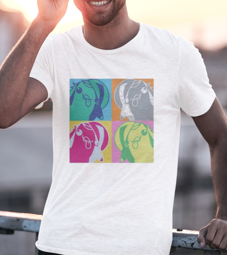 Bird650 Derp Colorful Pop Art Quad T-Shirt