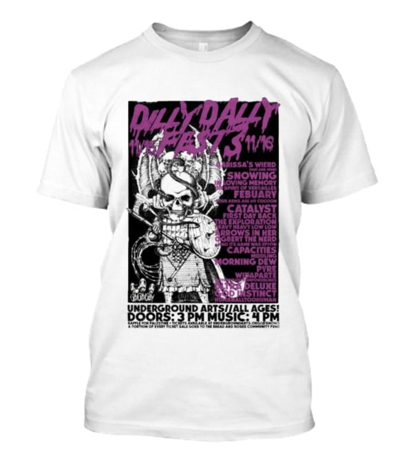 Dilly Dally Fest 2025 Philadelphia Featuring Carissa's Wierd Snõõwing And More T-Shirt