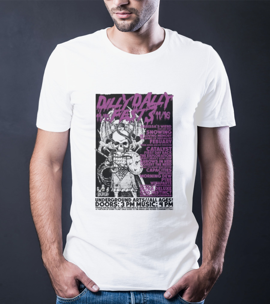 Dilly Dally Fest 2025 Philadelphia Featuring Carissa's Wierd Snõõwing And More T-Shirt