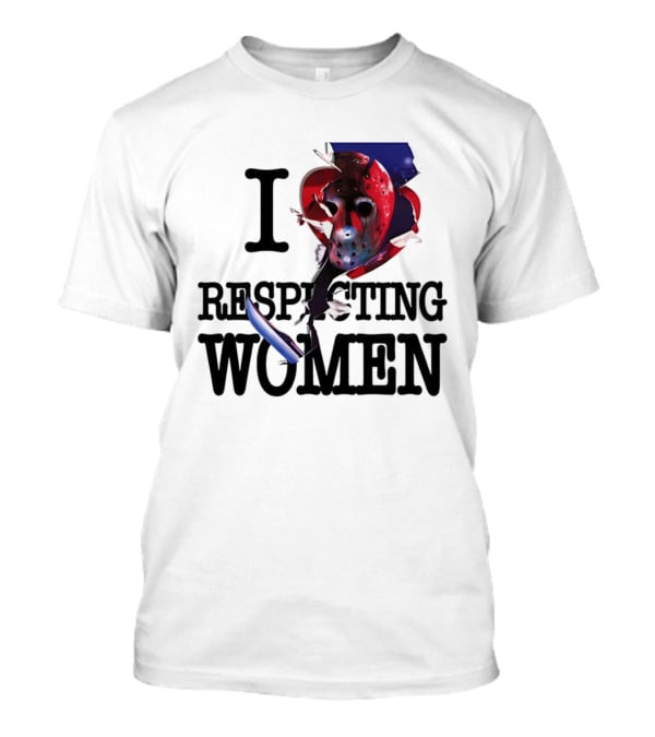 Jason Voorhees I Love Respecting Women Mask Knife T-Shirt