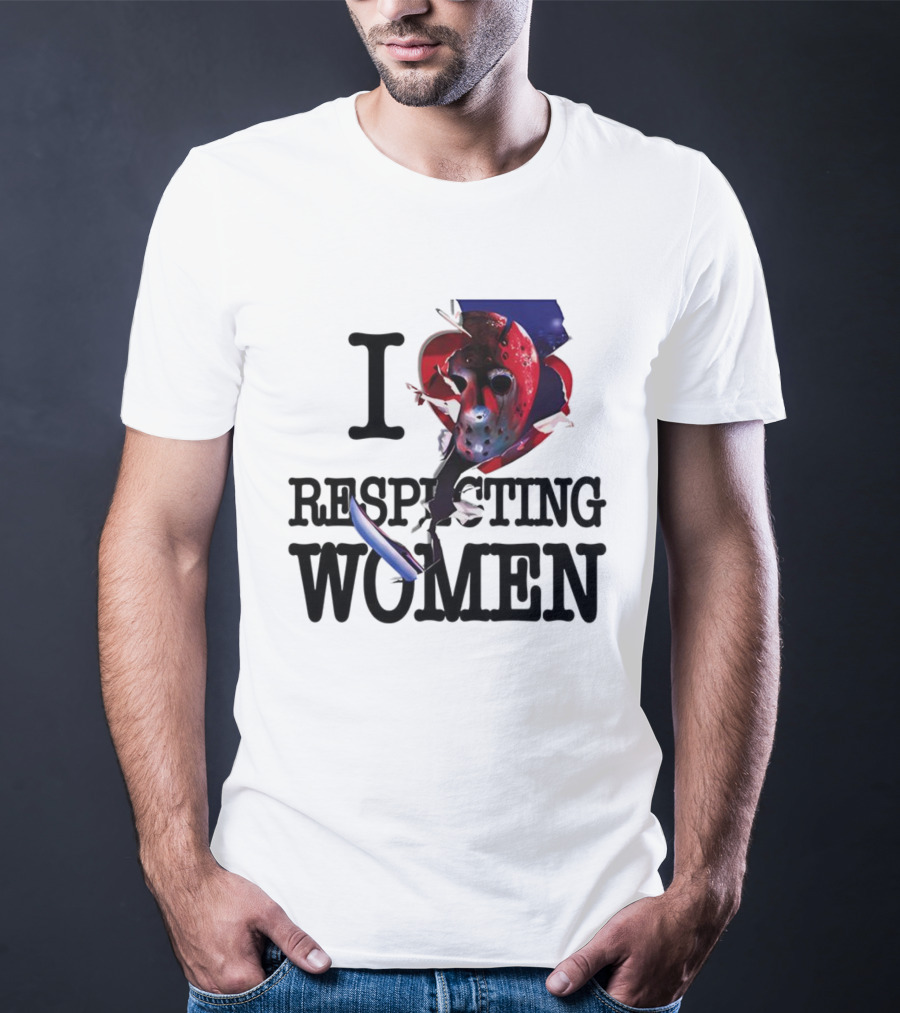 Jason Voorhees I Love Respecting Women Mask Knife T-Shirt