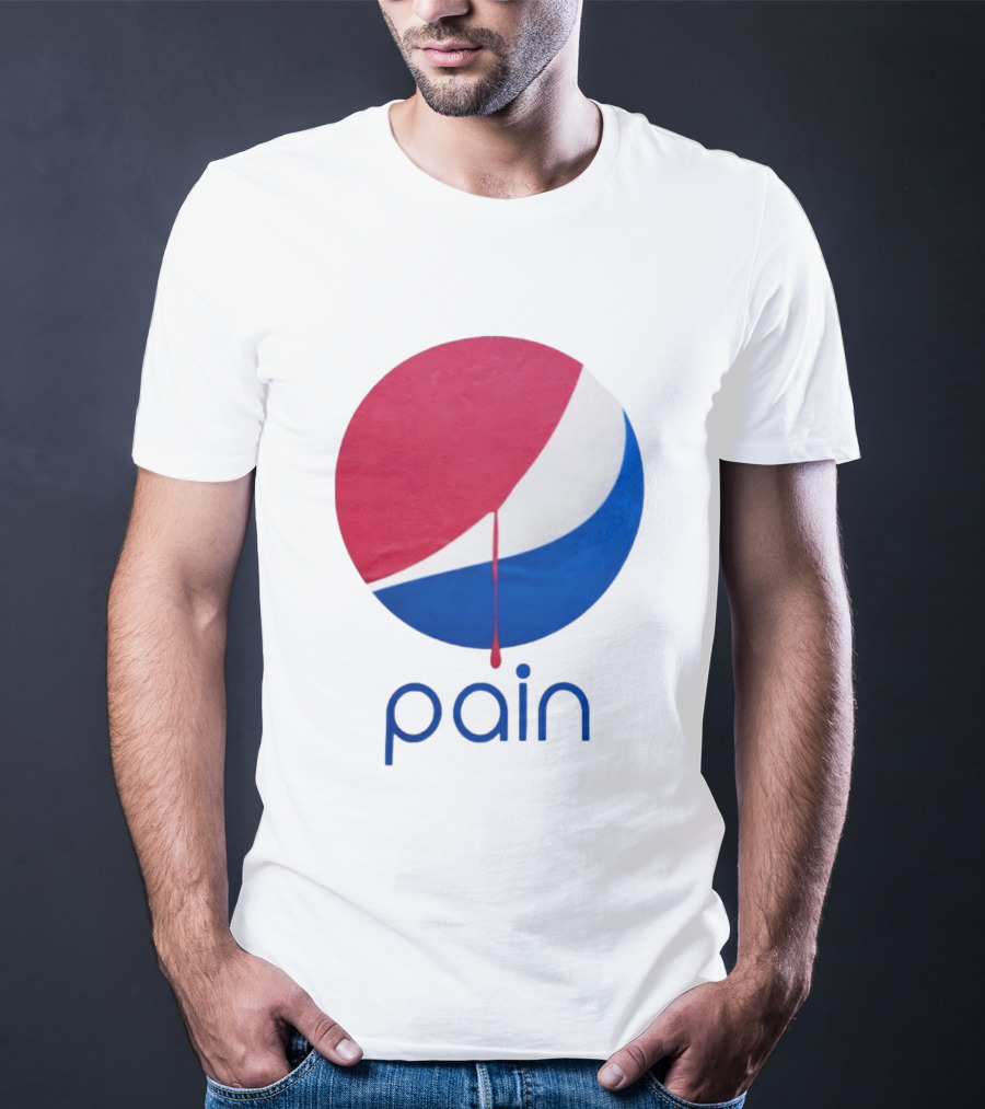 Pain Pepsi Dripping Circle Parody T-Shirt