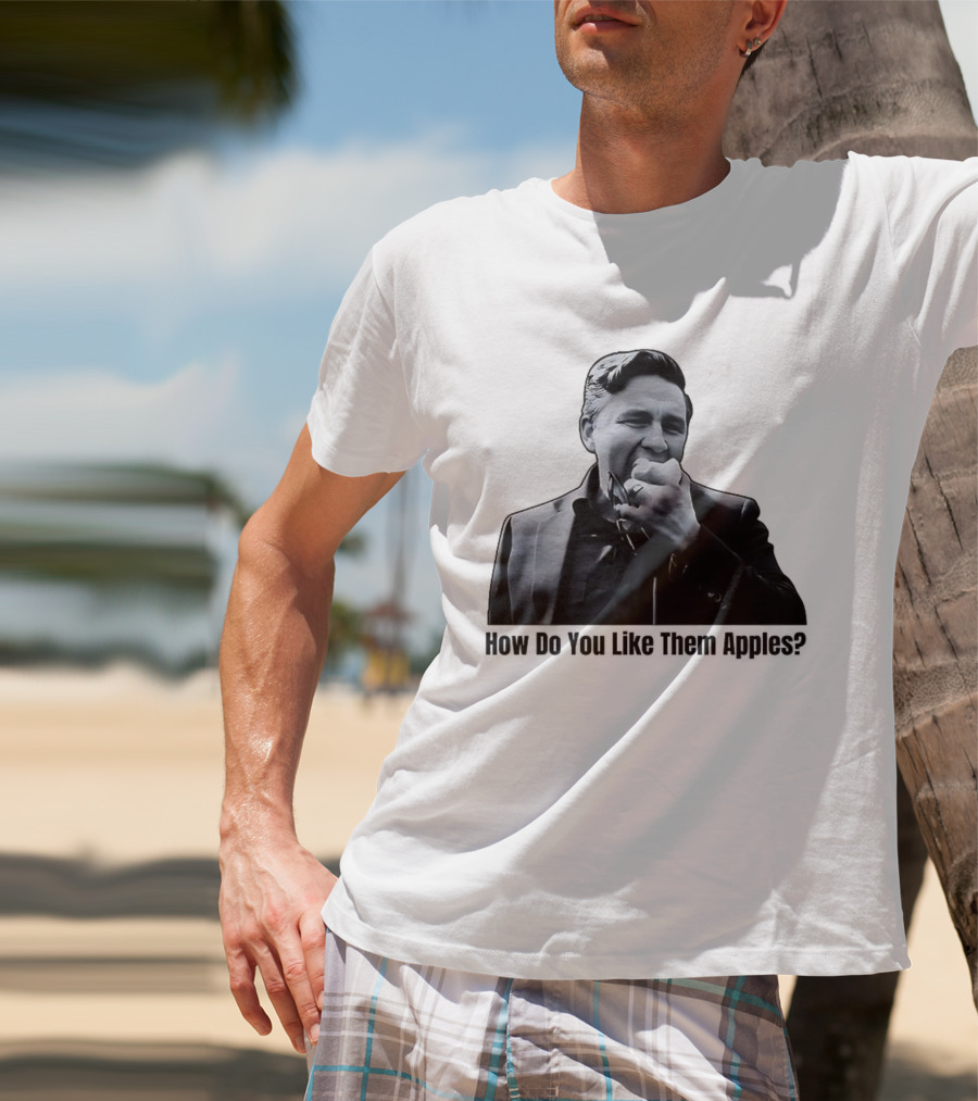 Pierre Poilievre Eating Apple Meme How Do You Like Them Apples T-Shirt