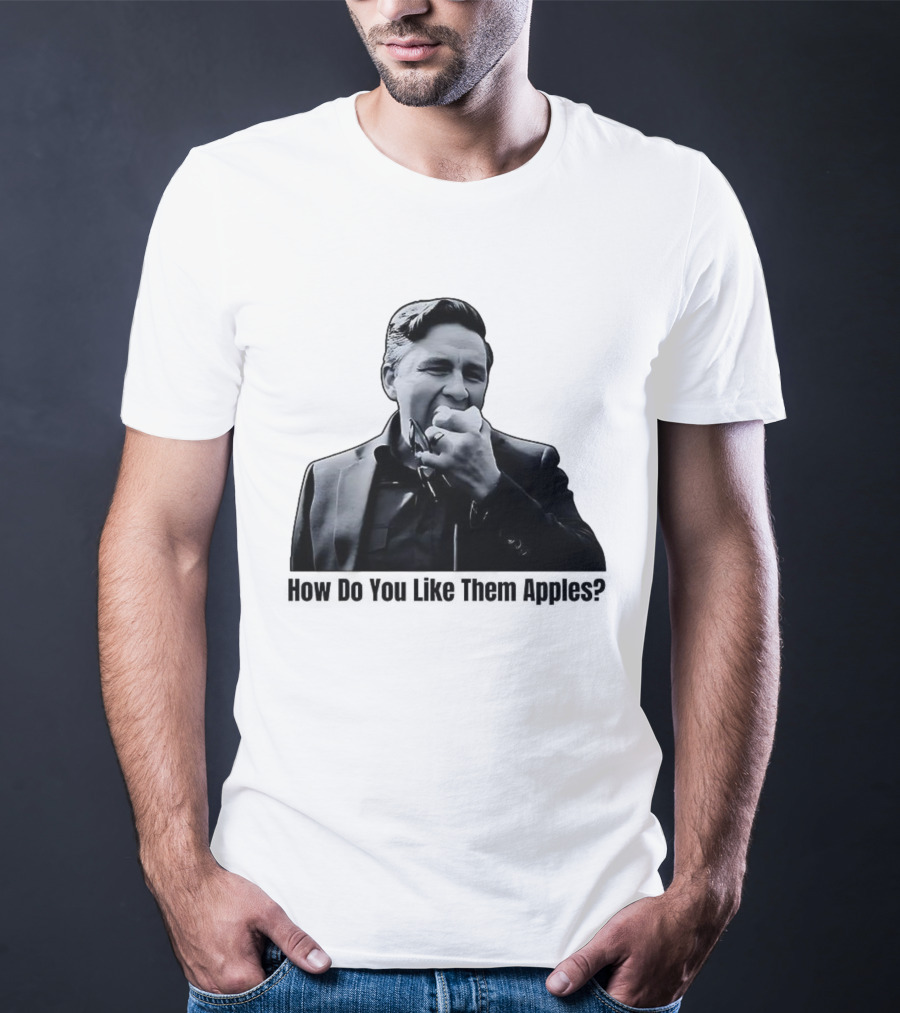 Pierre Poilievre Eating Apple Meme How Do You Like Them Apples T-Shirt