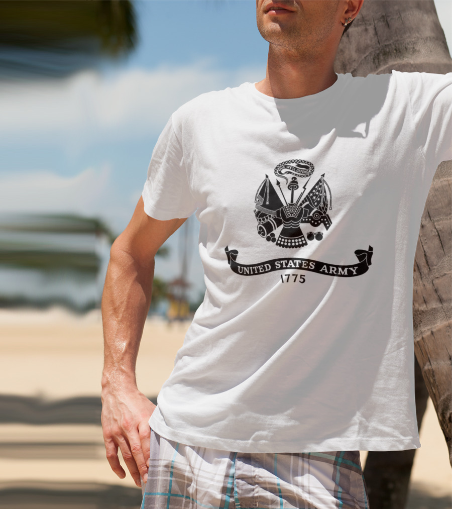 United States Army 250th Anniversary 1775 Emblem Celebration T-Shirt