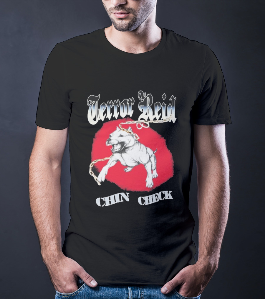 Terror Reid Chin Check Bulldog Chain Graphic T-Shirt