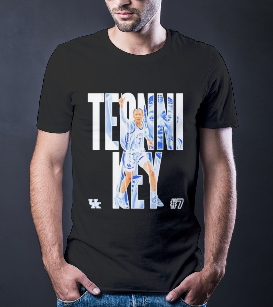 Teonni Key Kentucky Wildcats #7 Women’s Basketball NCAA UK Logo T-Shirt