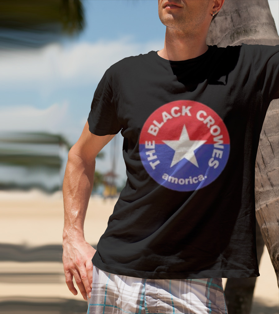 The Black Crowes Amorica Star Circle Emblem T-Shirt