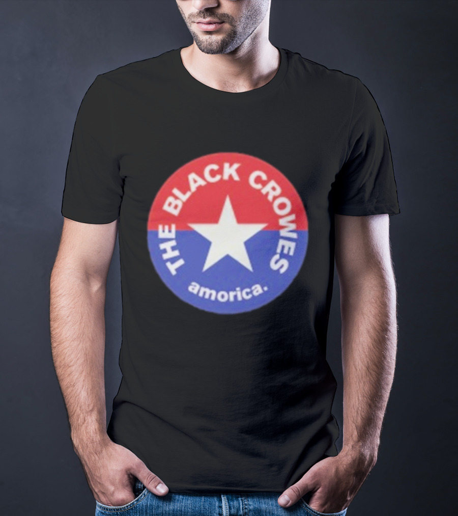 The Black Crowes Amorica Star Circle Emblem T-Shirt