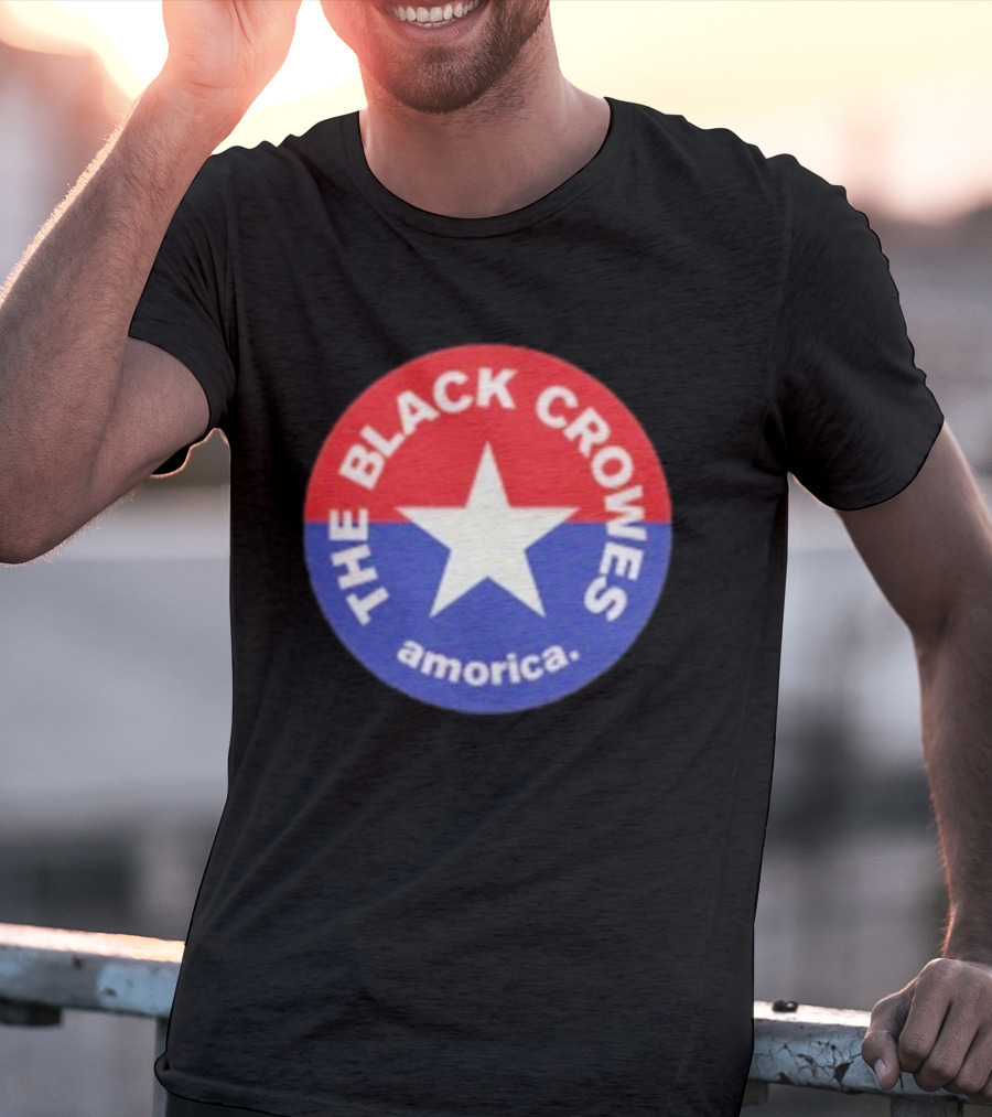 The Black Crowes Amorica Star Circle Emblem T-Shirt