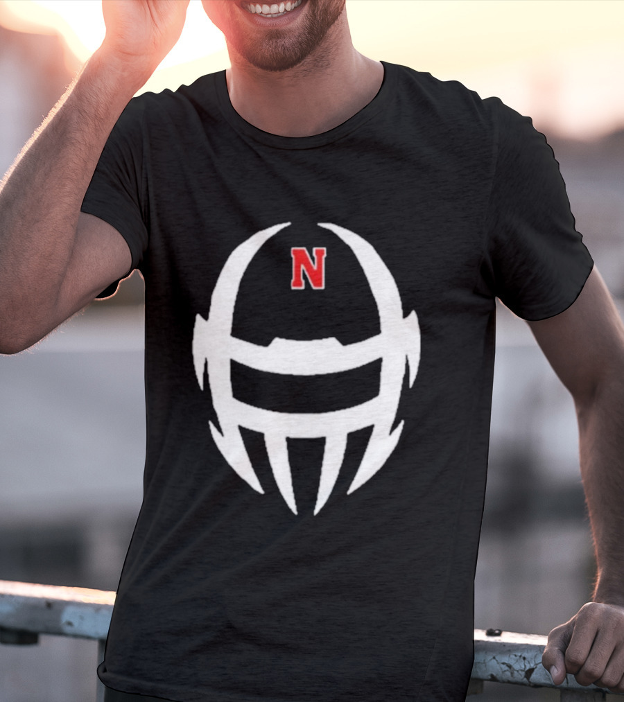 Coach Matt Rhule Nebraska Cornhuskers N Helmet T-Shirt
