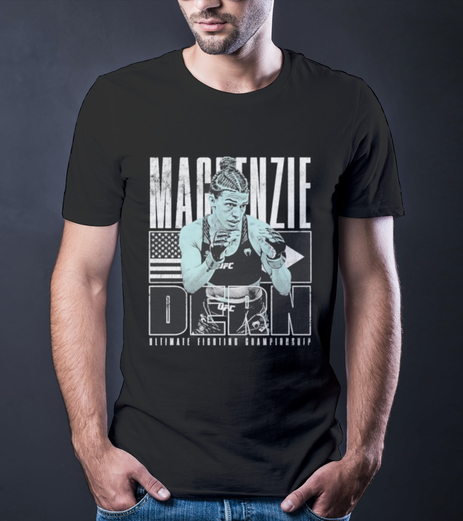 Mackenzie Dern UFC Fighter American Flag MMA Champion T-Shirt