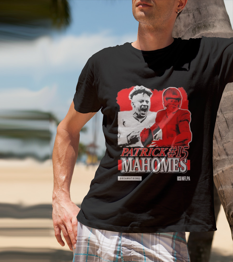 Patrick Mahomes #15 Dreamathon Red Football Legend T-Shirt