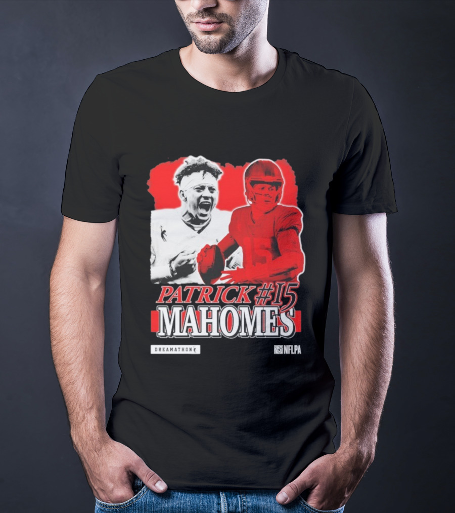 Patrick Mahomes #15 Dreamathon Red Football Legend T-Shirt