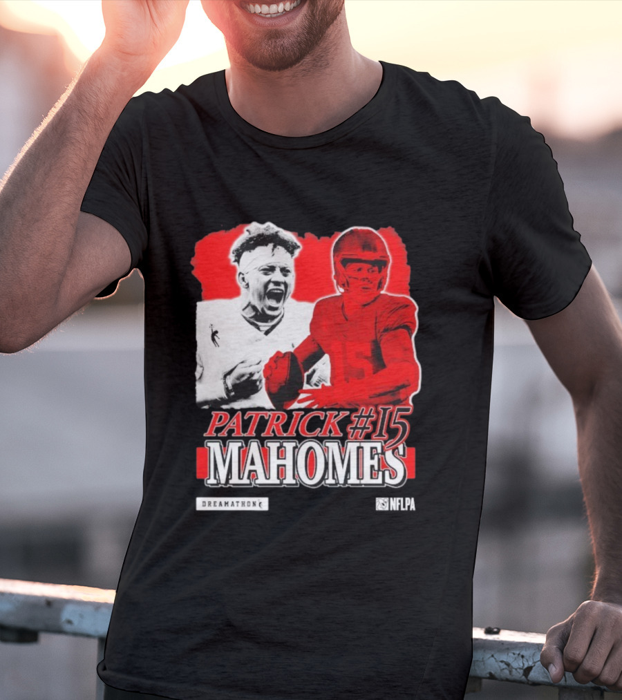 Patrick Mahomes #15 Dreamathon Red Football Legend T-Shirt