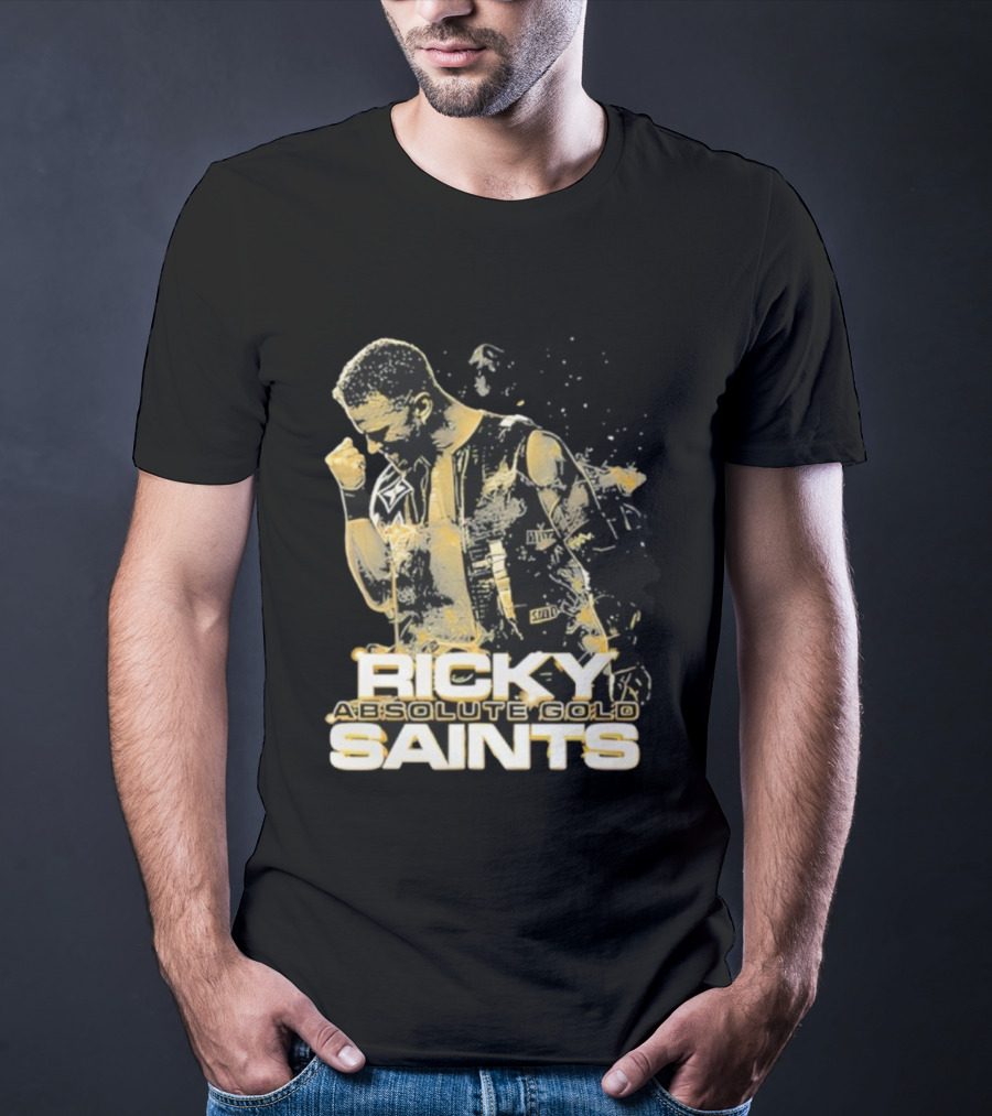 Ricky Saints Absolute Gold Fist Pump Victory T-Shirt