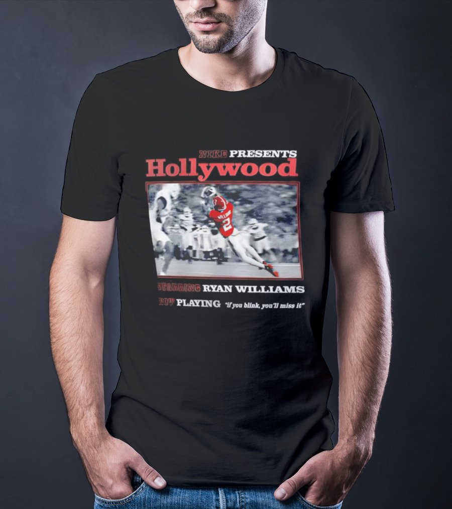 Ryan Williams Alabama Crimson Tide Hollywood Catch T-Shirt