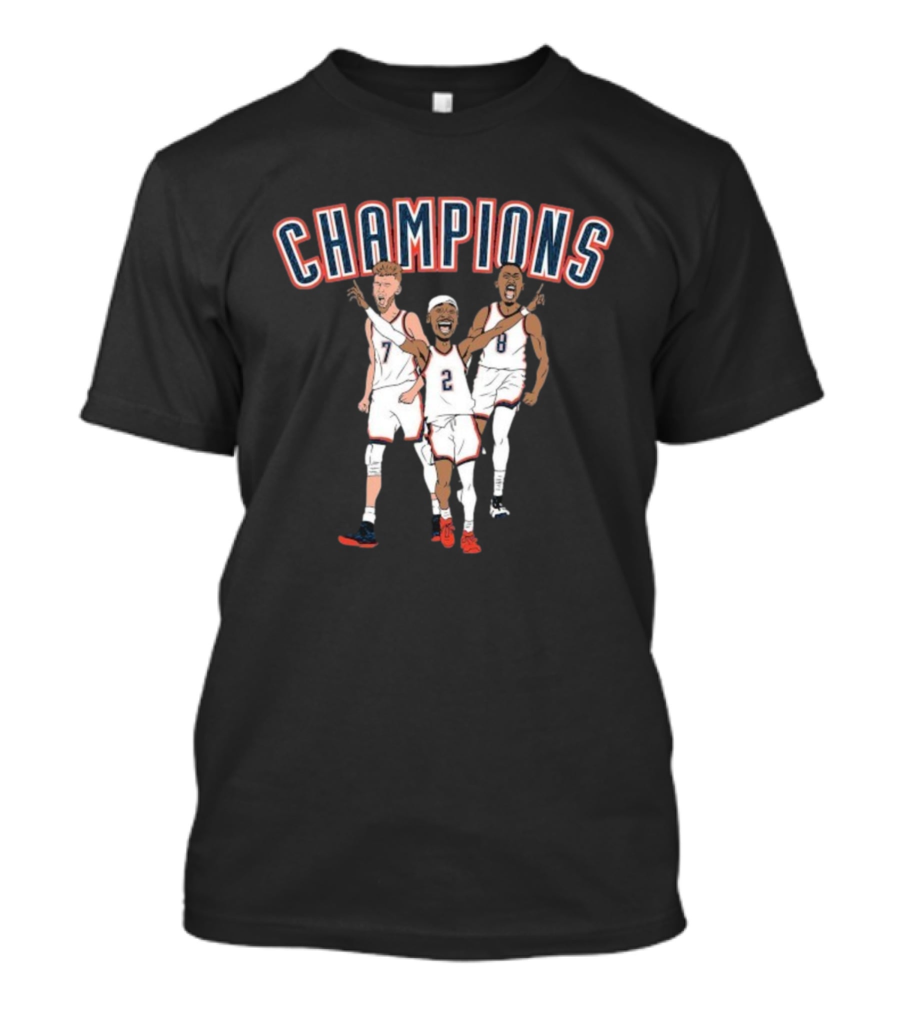 Shai Gilgeous-Alexander Chet Holmgren Jalen Williams Oklahoma City Thunder 2025 NBA Champions T-Shirt
