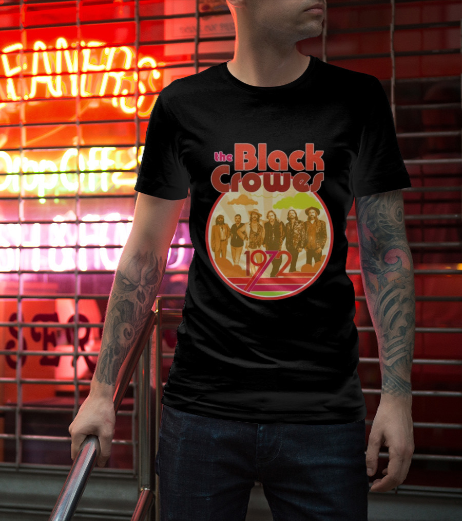 The Black Crowes Retro 1972 Band Photo T-Shirt