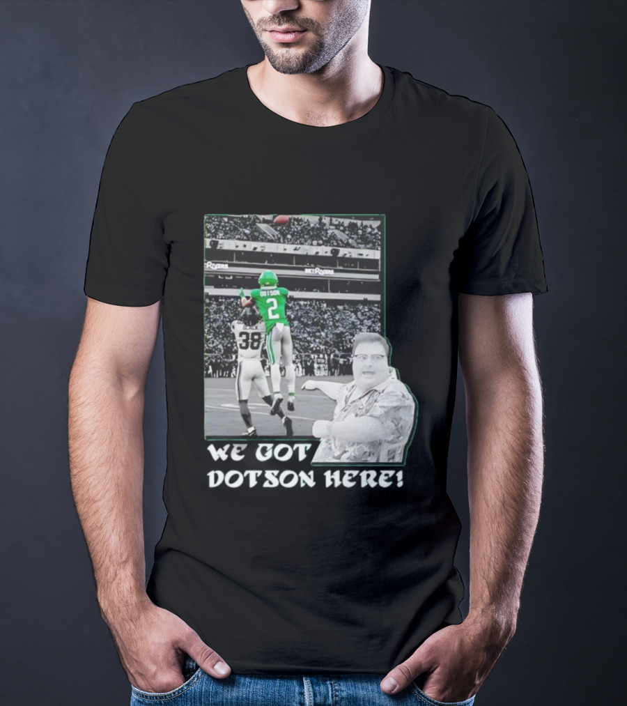 Eagles Champions 2025 Dotson Action Highlight T-Shirt