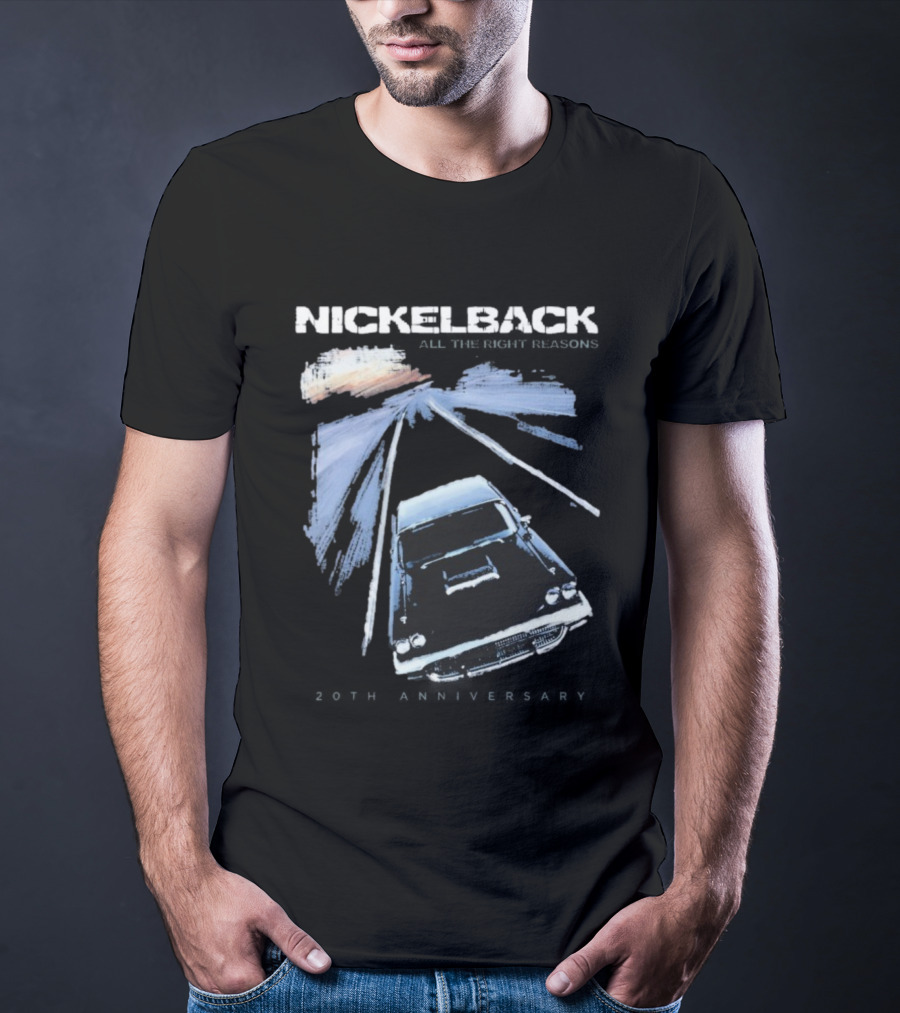 Nickelback All The Right Reasons 20th Anniversary Vintage Car Cover T-Shirt