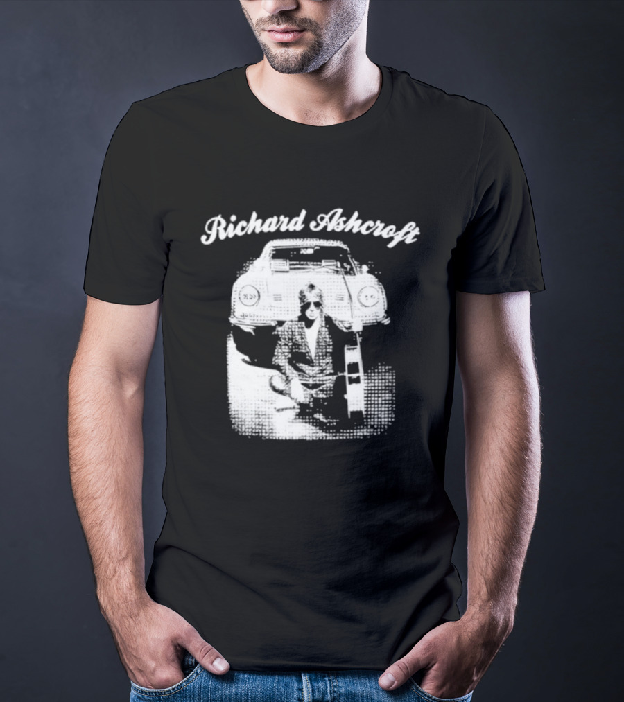 Richard Ashcroft Vintage Style Retro Car Iconic Look T-Shirt