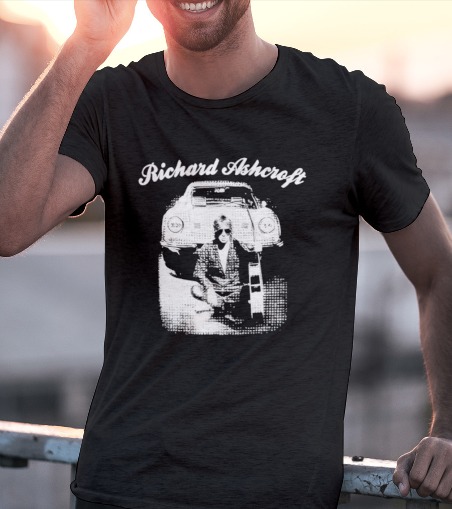 Richard Ashcroft Vintage Style Retro Car Iconic Look T-Shirt