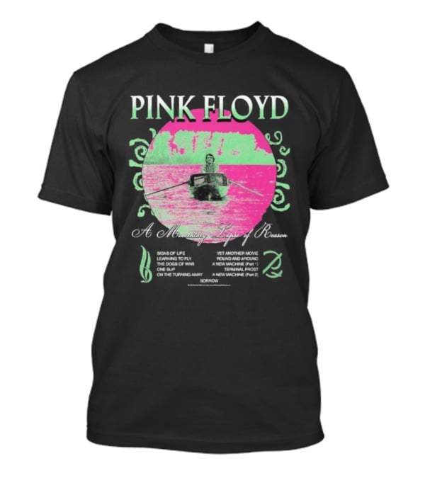 Pink Floyd A Momentary Lapse Of Reason Neon Rowing Scene T-Shirt