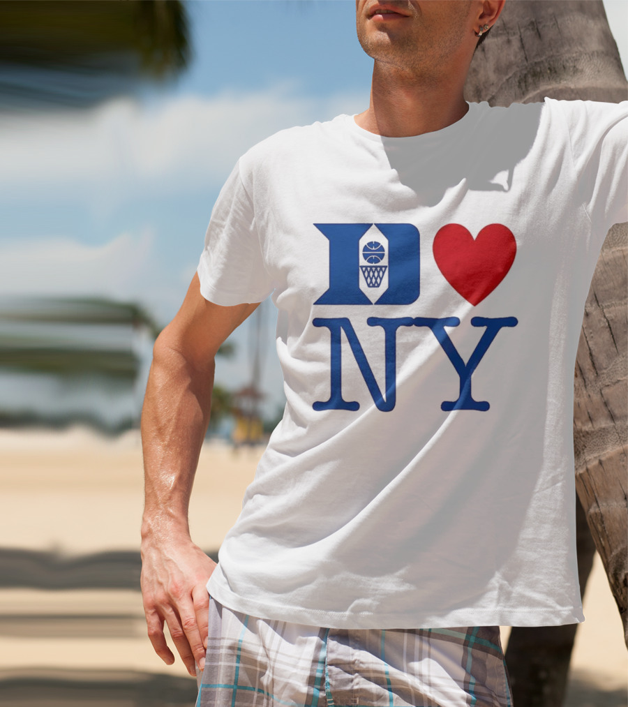 Duke Heart NY Basketball Symbol T-Shirt