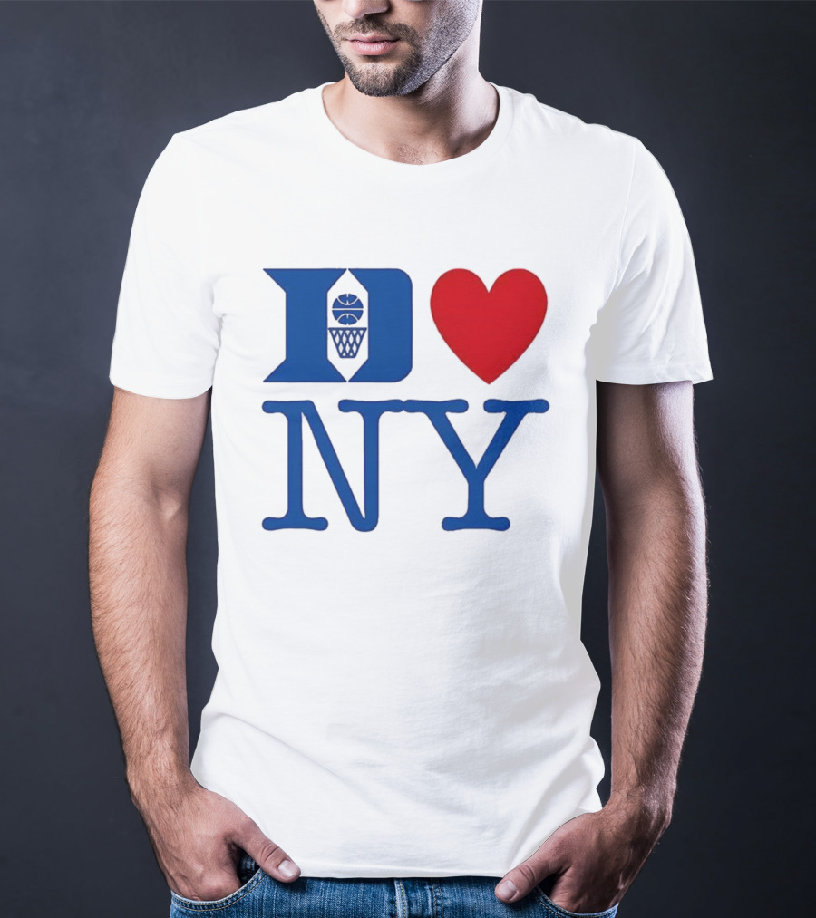 Duke Heart NY Basketball Symbol T-Shirt