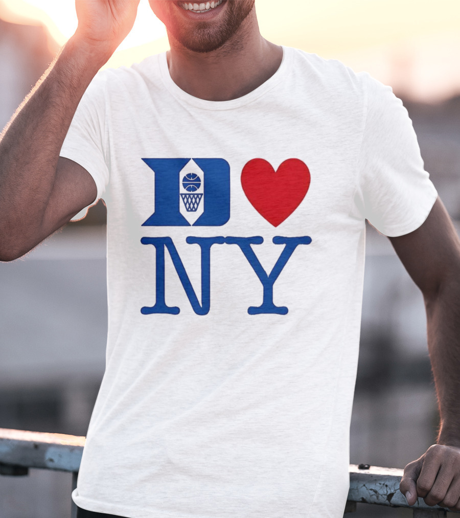 Duke Heart NY Basketball Symbol T-Shirt