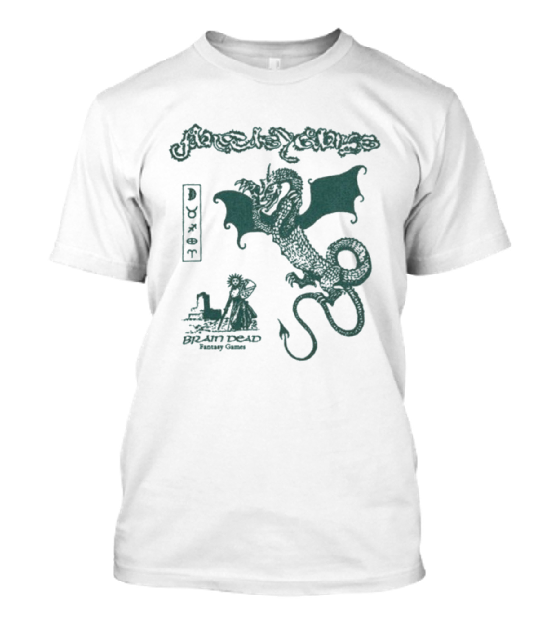 Fantasy Games Brain Dead Wyrm Dragon Collaboration T-Shirt