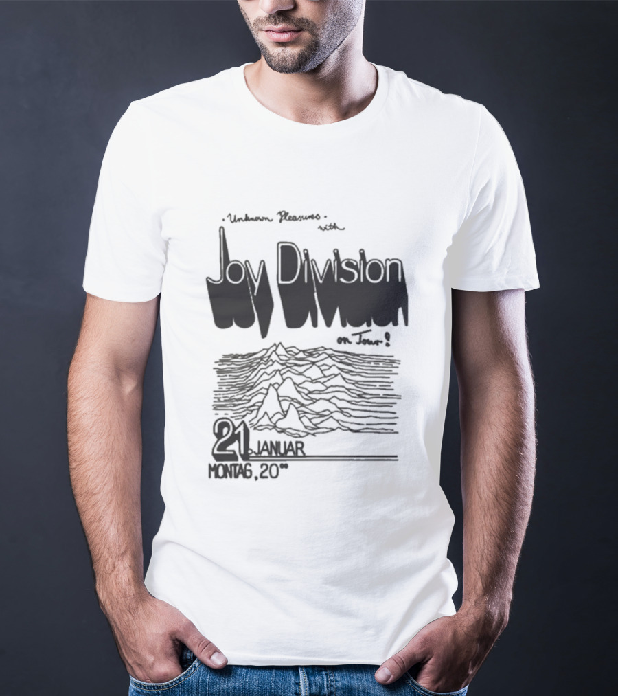 Joy Division Unknown Pleasures Tour 2025 21 Januar Montag 20 T-Shirt