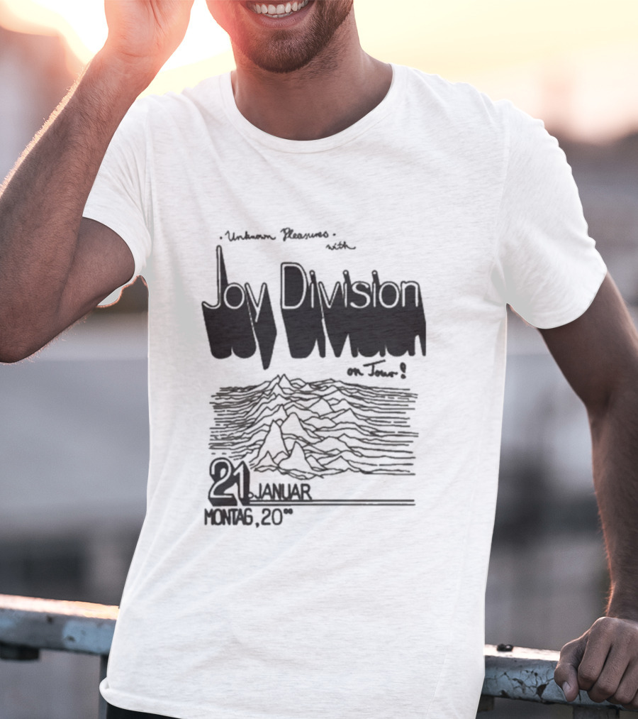 Joy Division Unknown Pleasures Tour 2025 21 Januar Montag 20 T-Shirt