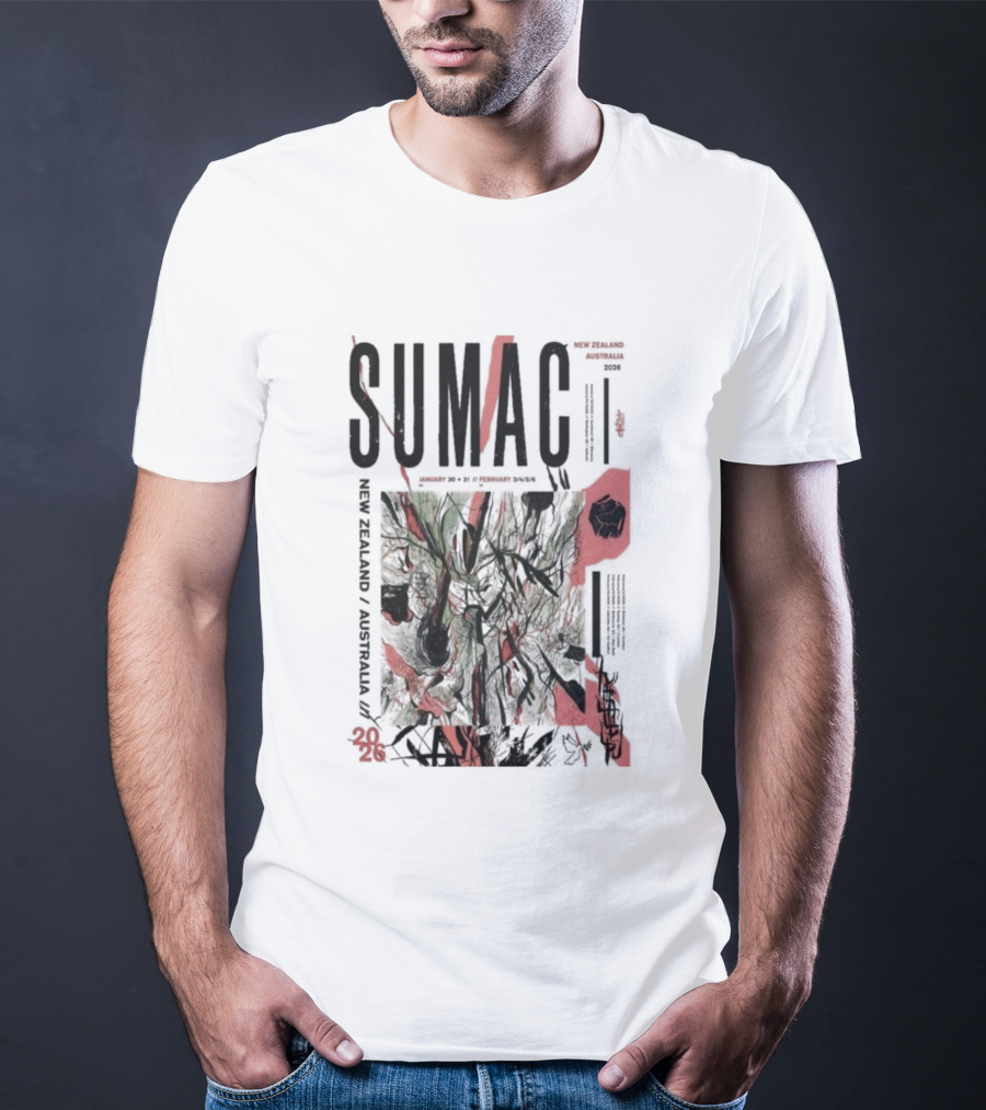 SUMAC New Zealand Australia Tour 2026 Band Concert Tour Dates T-Shirt