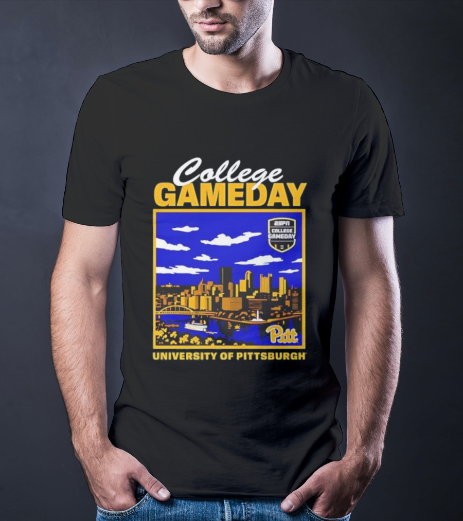 College Gameday ESPN Pitt Skyline University Of Pittsburgh T-Shirt