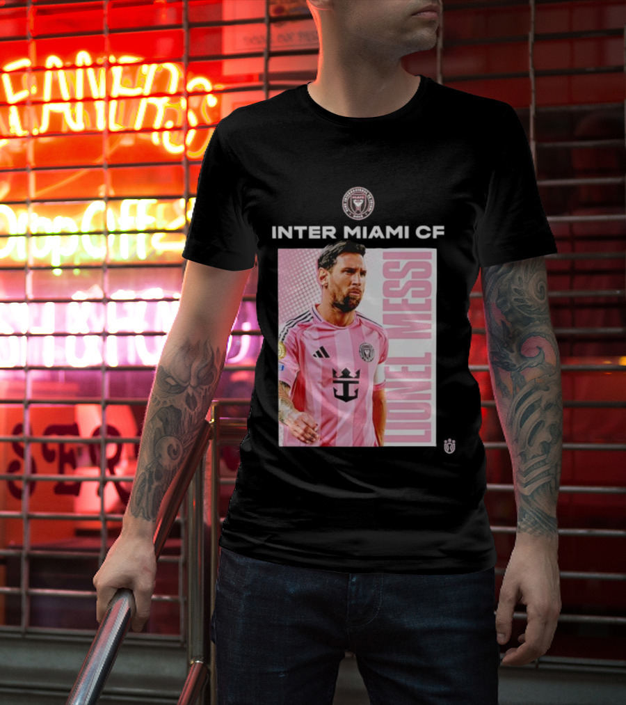 Inter Miami CF Lionel Messi Pink Jersey Program T-Shirt