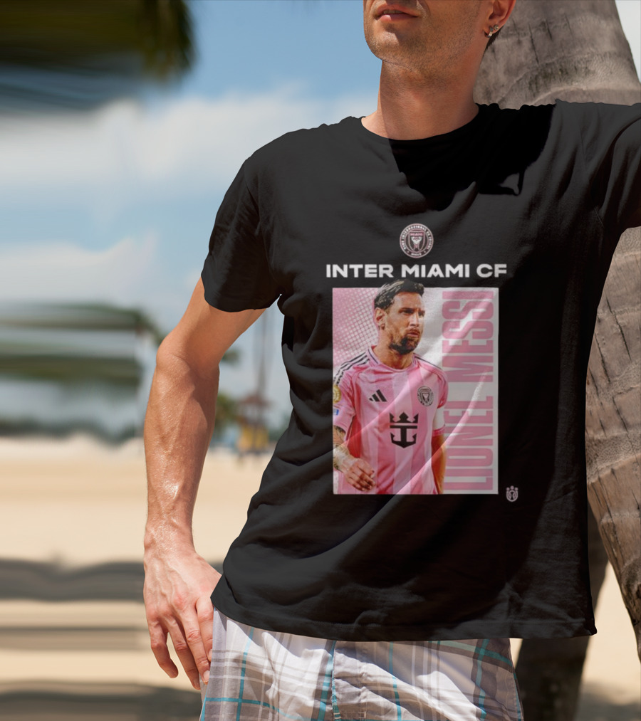 Inter Miami CF Lionel Messi Pink Jersey Program T-Shirt