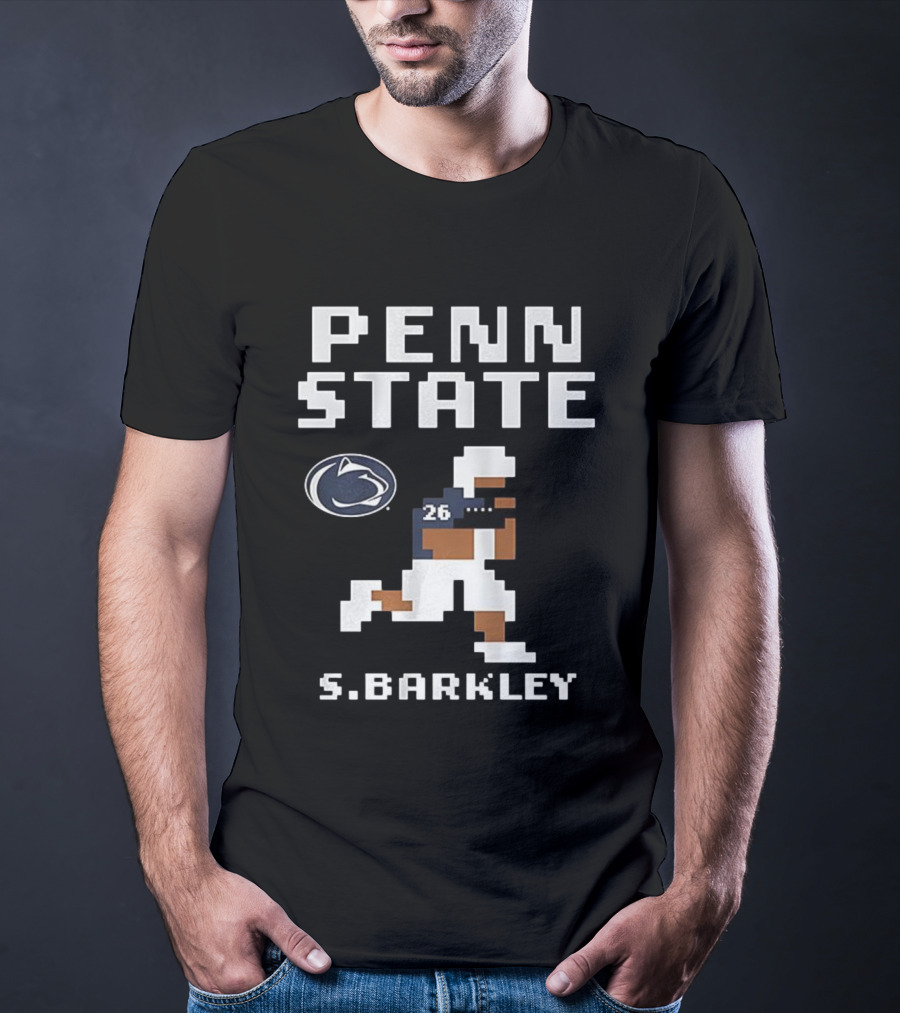 Penn State Saquon Barkley 8 Bit Style Nittany Lions Retro T-Shirt