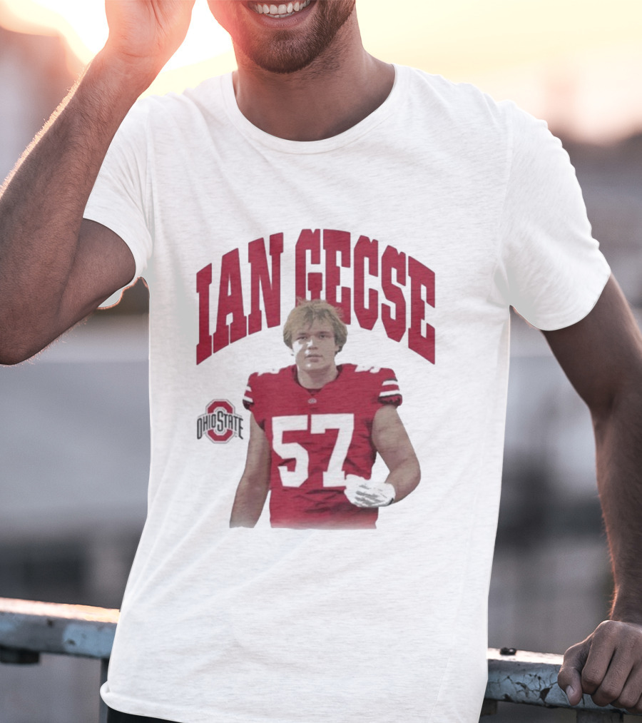 Ian Gecse Ohio State Buckeyes 57 Football Player T-Shirt