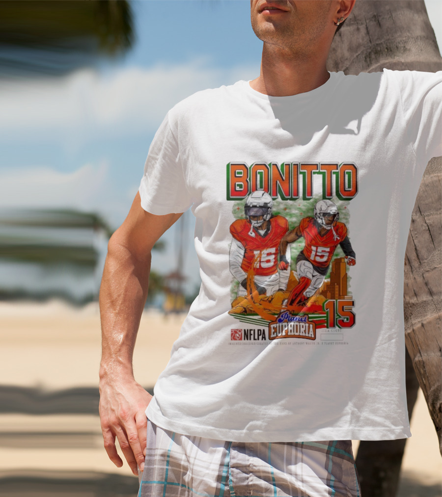 Bonitto Planet Euphoria NFLPA Player Number 15 T-Shirt