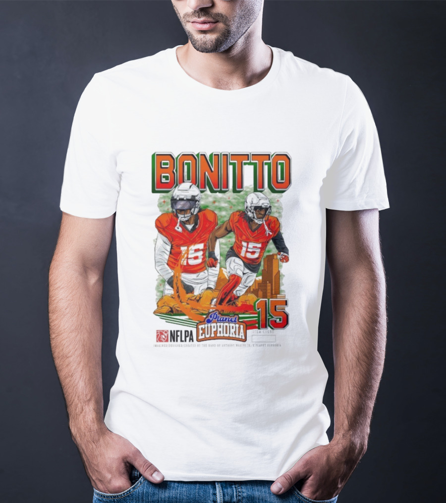 Bonitto Planet Euphoria NFLPA Player Number 15 T-Shirt