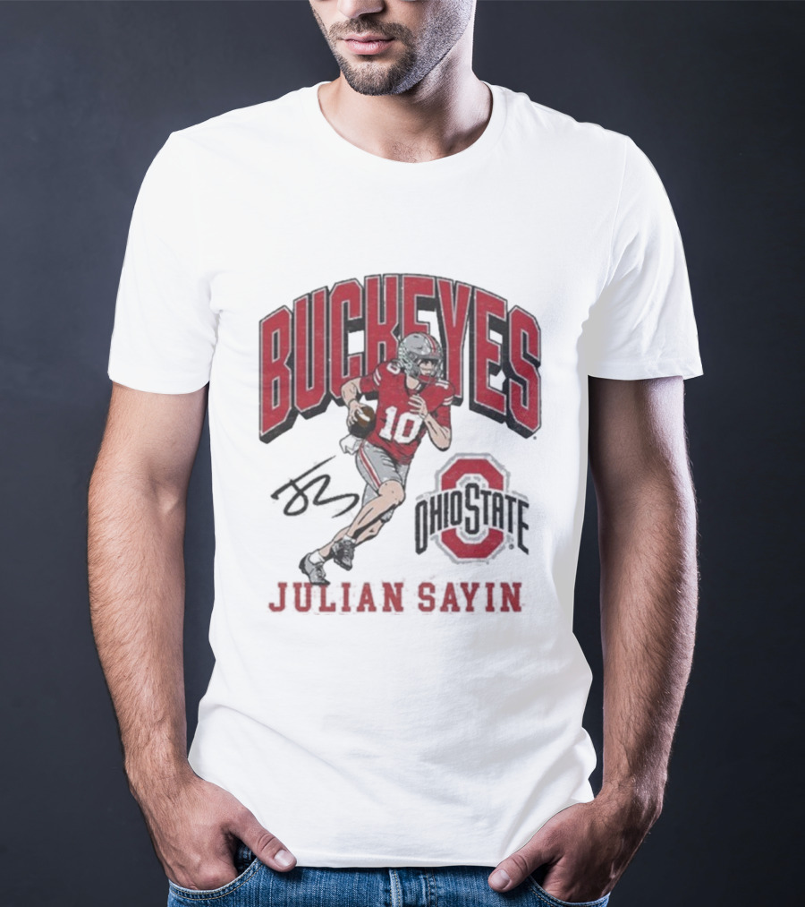 Ohio State Buckeyes Julian Sayin Where I’m From #10 Signature T-Shirt